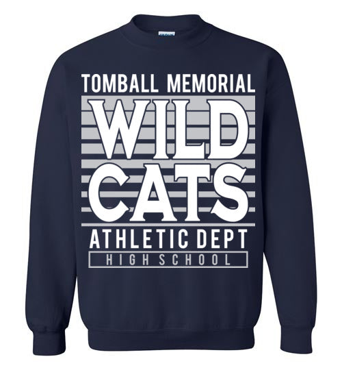 Tomball Memorial High School Wildcats Navy Sweatshirt 00