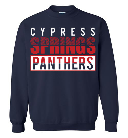 Cypress Springs High School Panthers Navy Sweatshirt 31