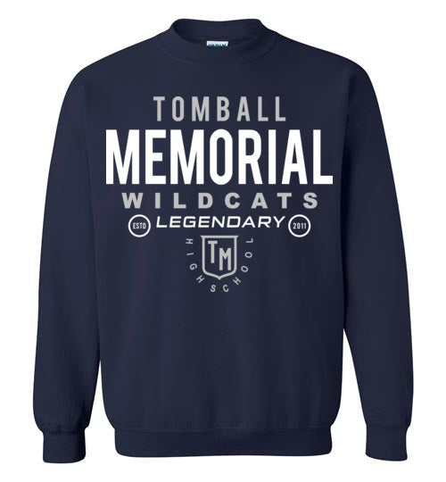 Tomball Memorial High School Wildcats Navy Sweatshirt 03