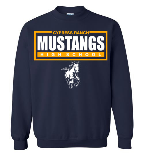 Cypress Ranch High School Mustangs Navy Sweatshirt  49