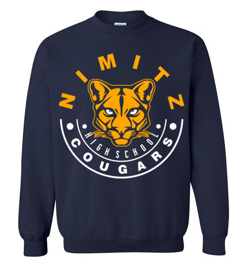 Nimitz High School Cougars Navy Sweatshirt 19