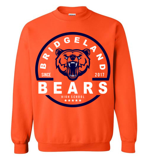 Bridgeland High School Bears Orange Sweatshirt 04