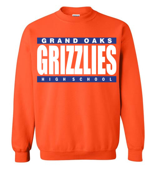 Grand Oaks High School Grizzlies Orange Sweatshirt 98