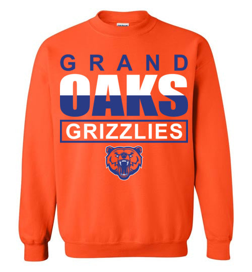 Grand Oaks High School Grizzlies Orange Sweatshirt 29