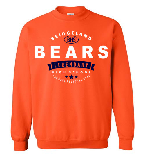 Bridgeland High School Bears Orange Sweatshirt 44