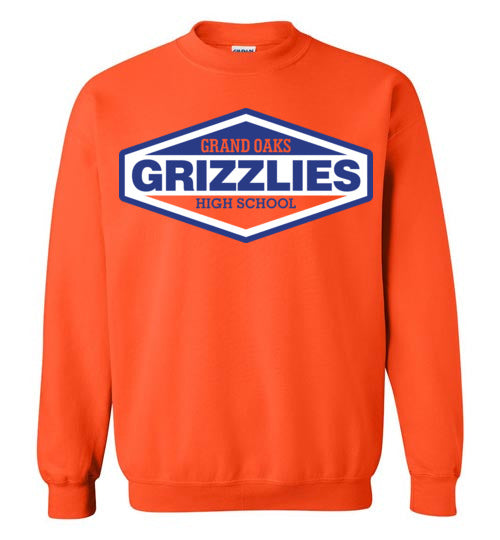 Grand Oaks High School Grizzlies Orange Sweatshirt 09