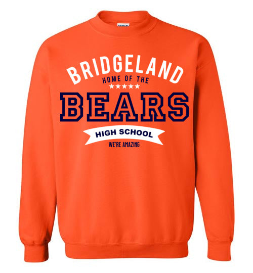 Bridgeland High School Bears Orange Sweatshirt 96