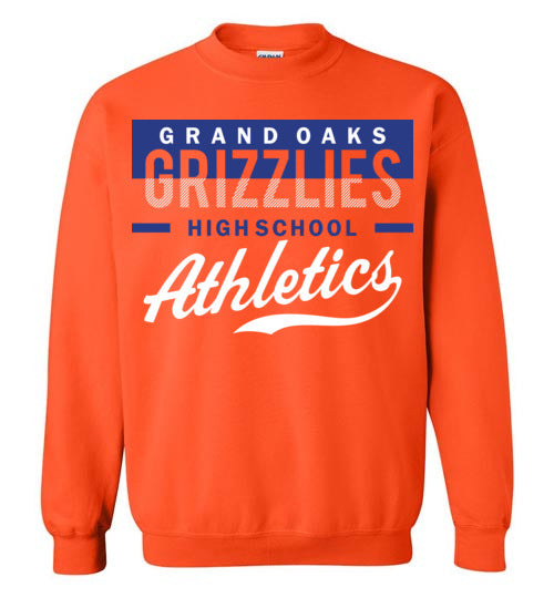 Grand Oaks High School Grizzlies Orange Sweatshirt 48