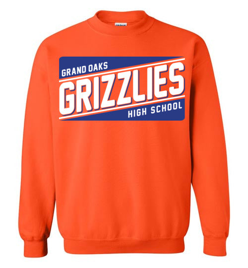 Grand Oaks High School Grizzlies Orange Sweatshirt 84