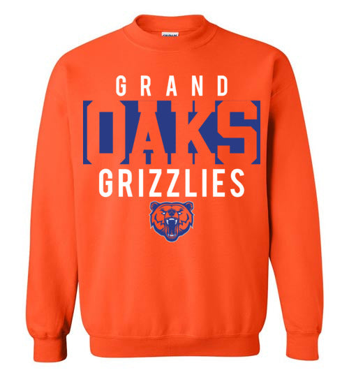 Grand Oaks High School Grizzlies Orange Sweatshirt 06