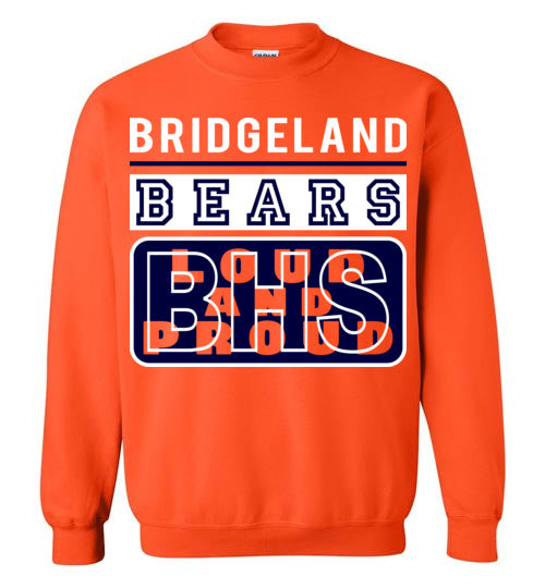 Bridgeland High School Bears Orange Sweatshirt 86