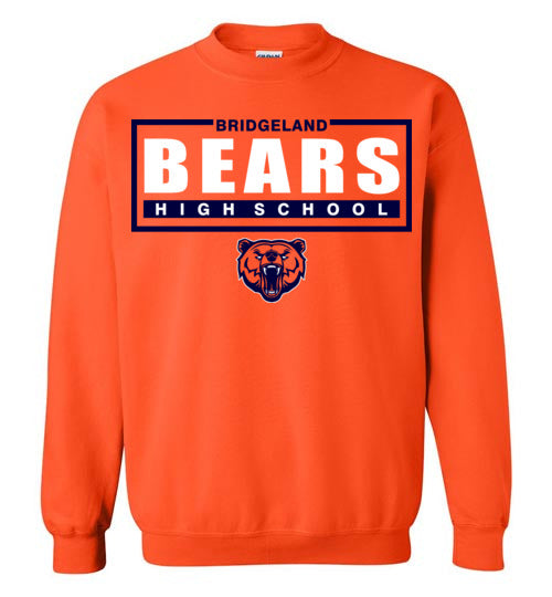 Bridgeland High School Bears Orange Sweatshirt 49