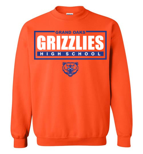 Grand Oaks High School Grizzlies Orange Sweatshirt 49