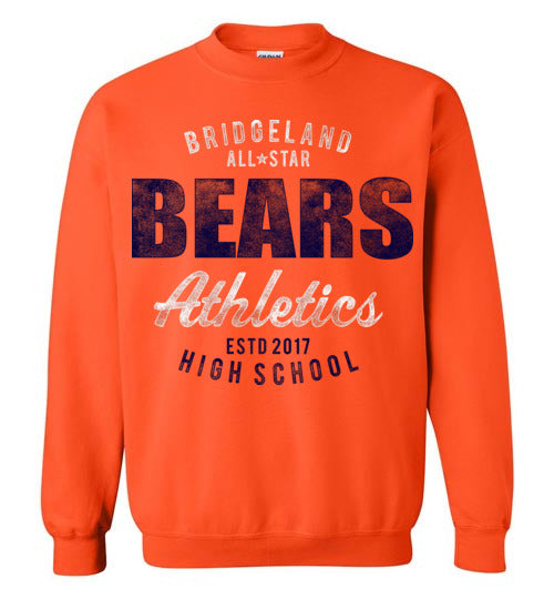Bridgeland High School Bears Orange Sweatshirt 34