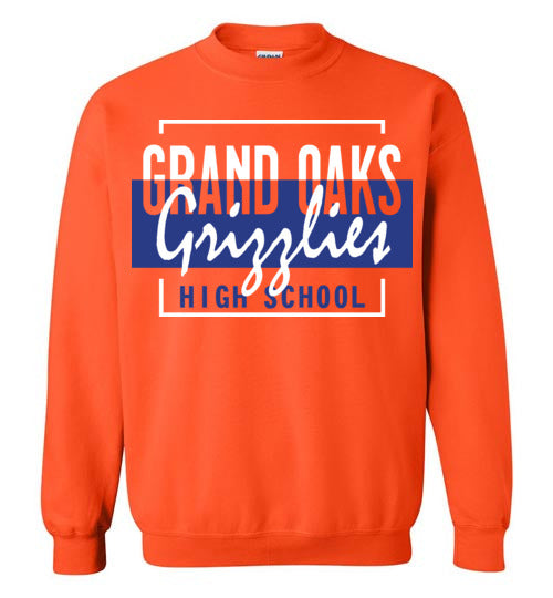 Grand Oaks High School Grizzlies Orange Sweatshirt 05