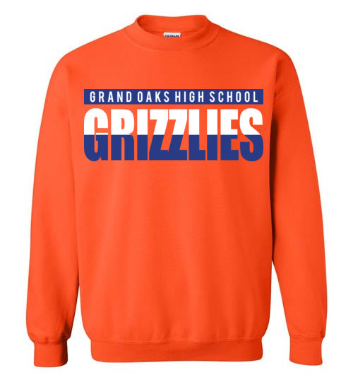 Grand Oaks High School Grizzlies Orange Sweatshirt 25