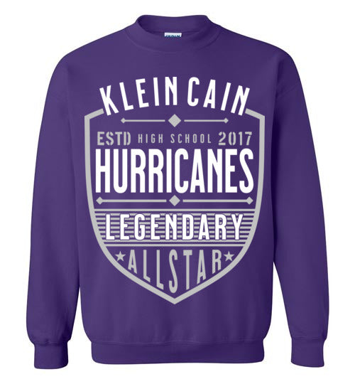 Klein Cain High School Hurricanes Purple Sweatshirt 62