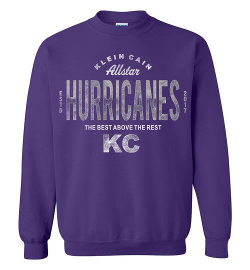 Klein Cain High School Hurricanes Purple Sweatshirt 40