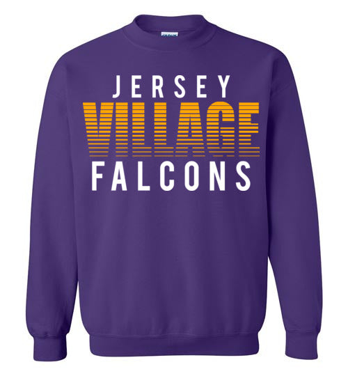 Jersey Village High School Falcons Purple Sweatshirt 24