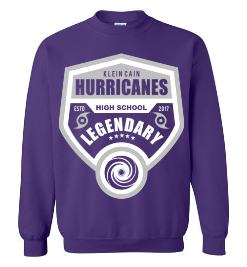 Klein Cain Hurricanes - Design 14 - Purple Sweatshirt