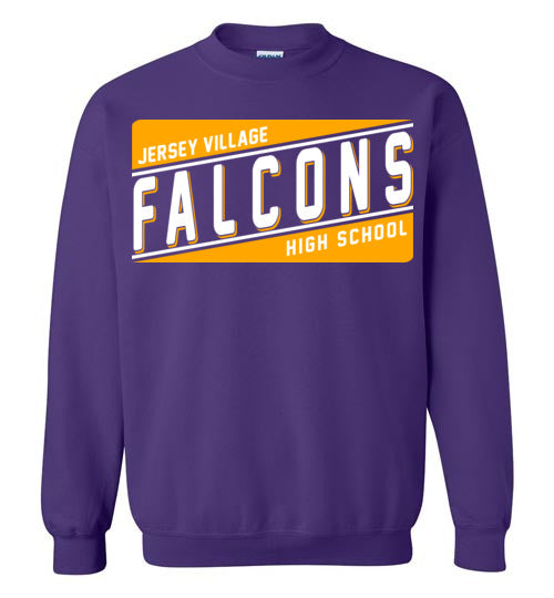 Jersey Village High School Falcons Purple Sweatshirt 84