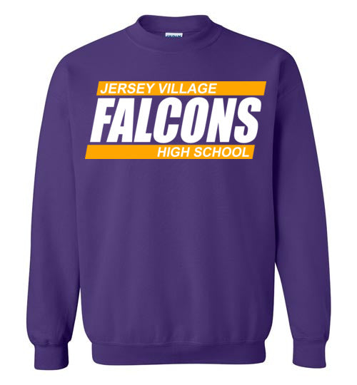 Jersey Village High School Falcons Purple Sweatshirt 72