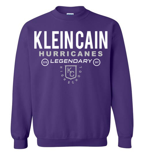 Klein Cain Hurricanes - Design 03 - Purple Sweatshirt