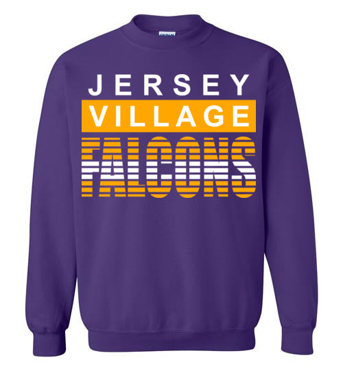 Jersey Village High School Falcons Purple Sweatshirt 35