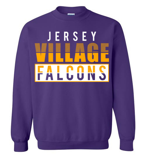 Jersey Village High School Falcons Purple Sweatshirt 31