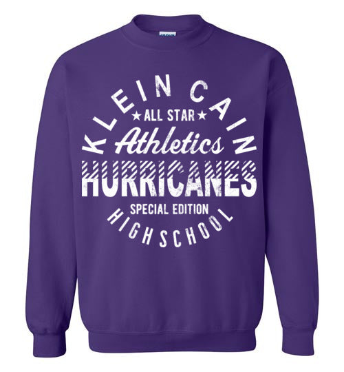 Klein Cain Hurricanes - Design 17 - Purple Sweatshirt