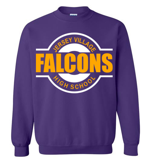 Jersey Village High School Falcons Purple Sweatshirt 11