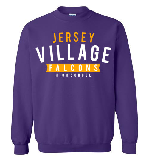 Jersey Village High School Falcons Purple Sweatshirt 21