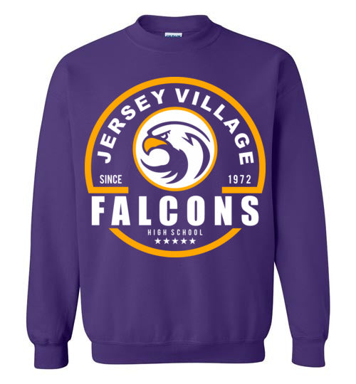 Jersey Village High School Falcons Purple Sweatshirt 04