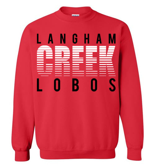 Langham Creek High School Lobos Red Sweatshirt 24