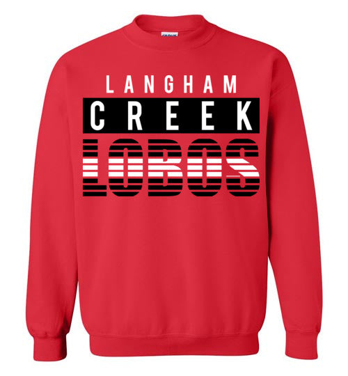 Langham Creek High School Lobos Red Sweatshirt 35