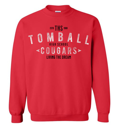 Tomball High School Cougars Red Sweatshirt 42