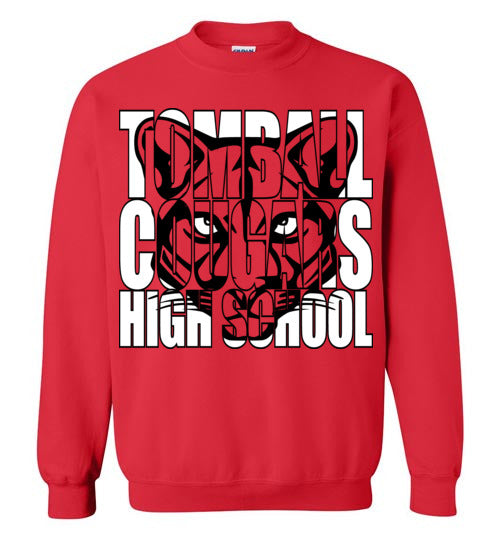 Tomball High School Cougars Red Sweatshirt 20