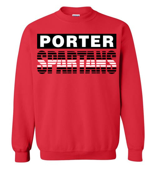 Porter High School Spartans Red Sweatshirt 35