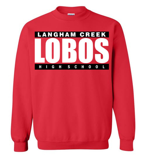 Langham Creek High School Lobos Red Sweatshirt 98