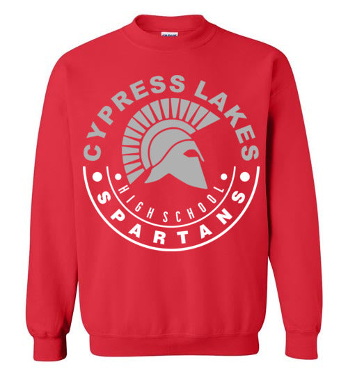 Cypress Lakes High School Spartans Red Sweatshirt 19