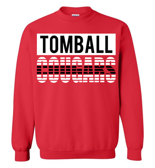 Tomball High School Cougars Red Sweatshirt 35