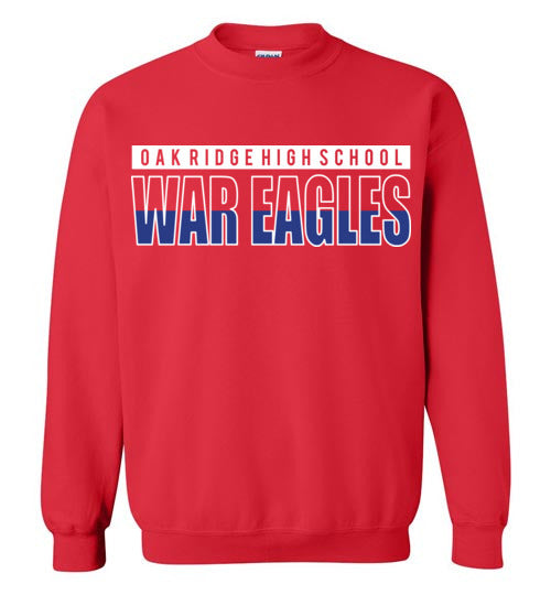 Oak Ridge High School War Eagles Red Sweatshirt 25