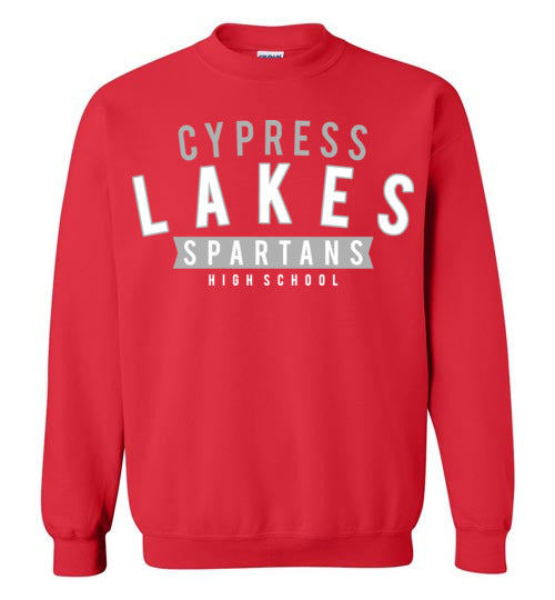 Cypress Lakes High School Spartans Red Sweatshirt 21