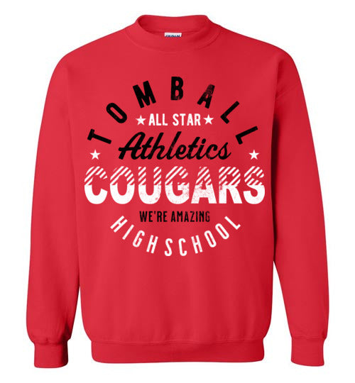 Tomball High School Cougars Red Sweatshirt 18