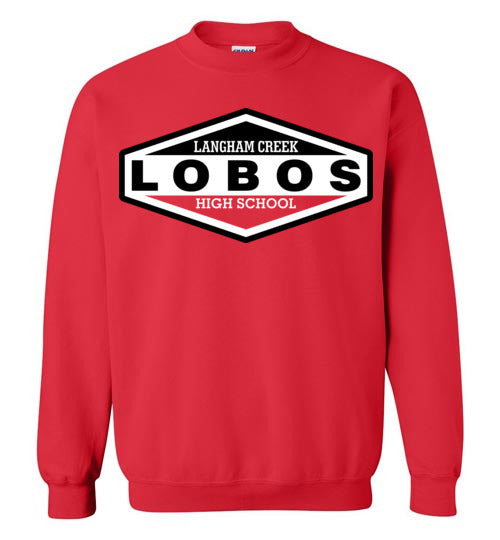 Langham Creek High School Lobos Red Sweatshirt 09