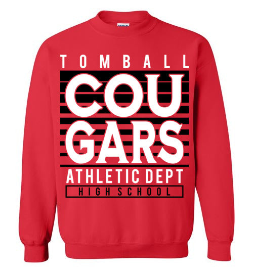 Tomball High School Cougars Red Sweatshirt 00