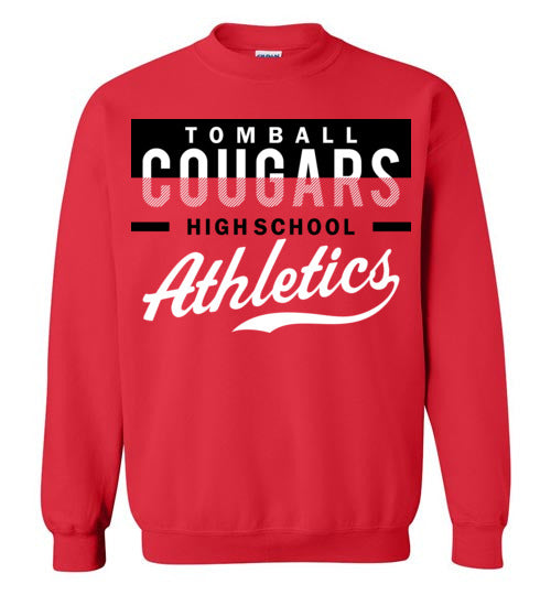 Tomball High School Cougars Red Sweatshirt 48