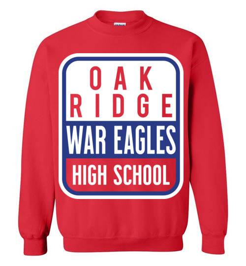 Oak Ridge High School War Eagles Red Sweatshirt 01