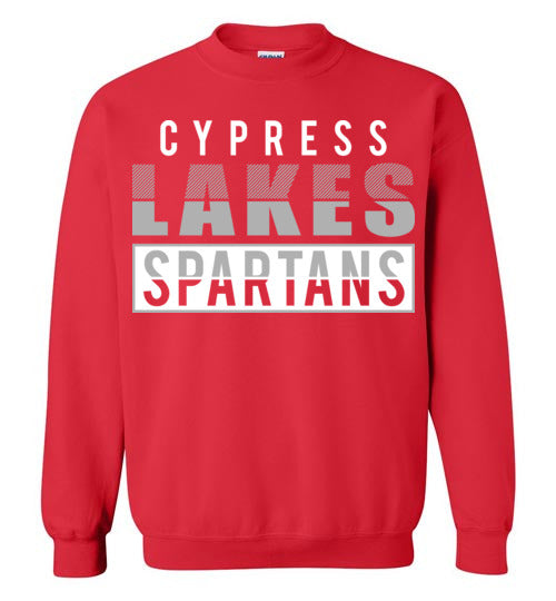 Cypress Lakes High School Spartans Red Sweatshirt 31