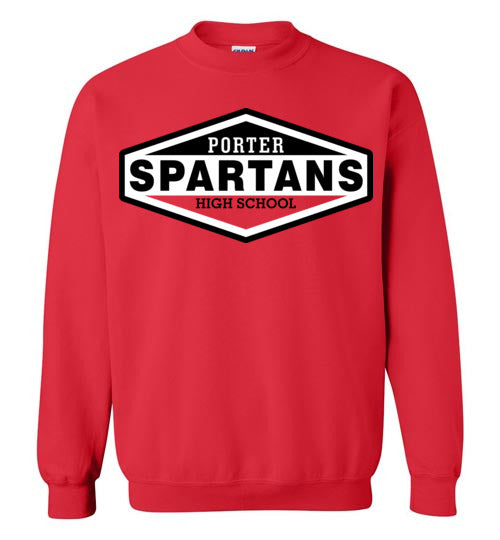 Porter High School Spartans Red Sweatshirt 09